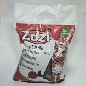 Zuzi posip za mačke 5kg – bentonitni, upijajući, prirodan i ekonomičan