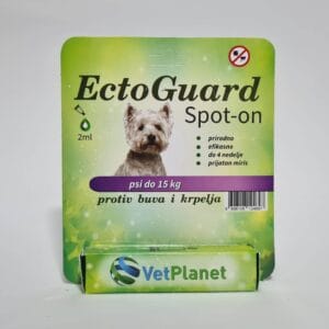 ECTOGUARD Spot On Prirodni Repelent Buva Psi do 15kg 2ml