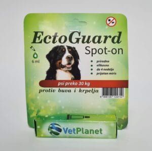 ECTOGUARD Spot On Prirodni Repelent Psi preko 30kg 6ml