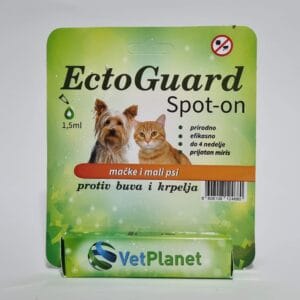 ECTOGUARD Spot On Prirodni Repelent Mačke i Mali Psi 1,5ml
