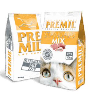 Cat Standard Mix Premil 10kg – hrana sa mesom i povrćem za odrasle mačke