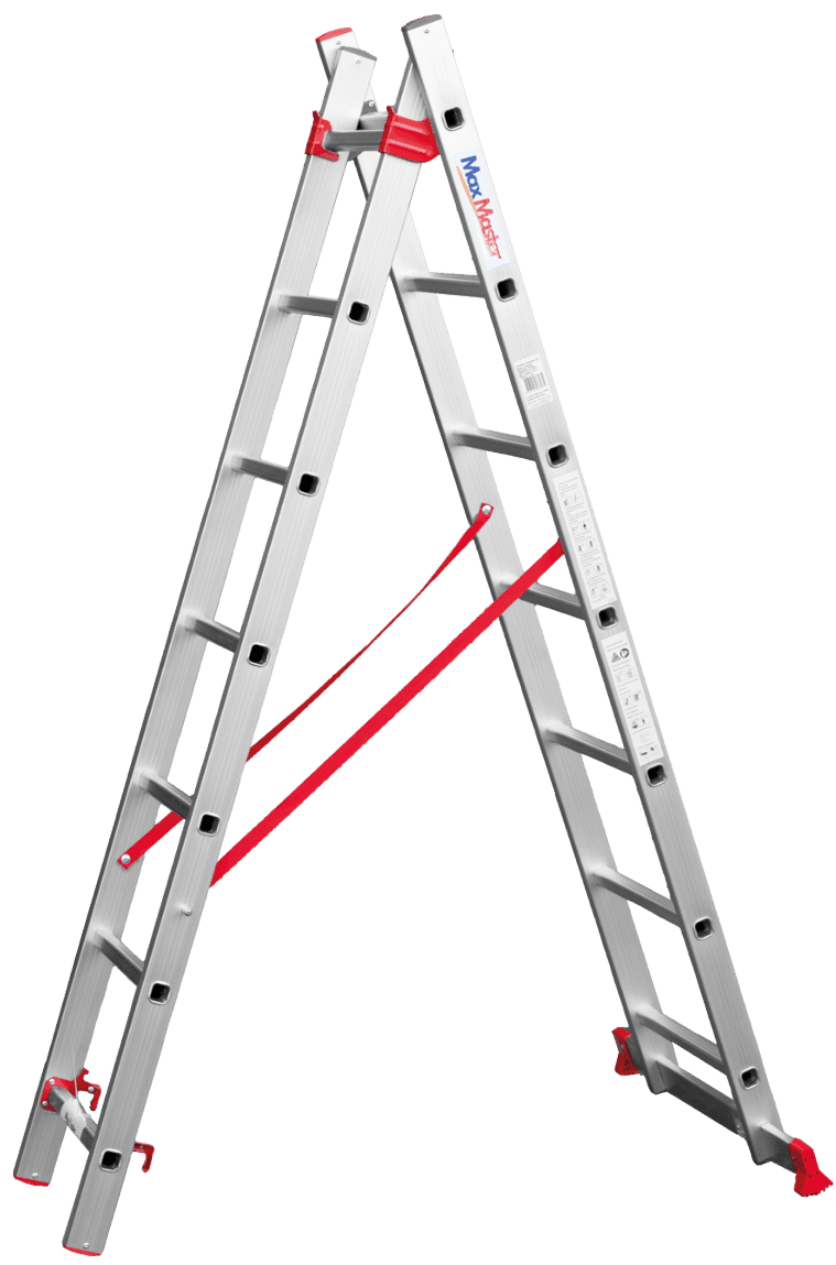 Dvodelne aluminijumske merdevine 2x10 – dužina 4,8 m