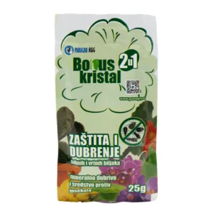 Đubrivo sa insekticidom 20-20-20 Bonus Kristal 25g Đubrivo sa insekticidom 20-20-20 Bonus Kristal 25g - Slika 1