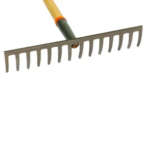 Grablje 14 zuba sa drvenom drškom - čelični alat 37cm - Слика 2