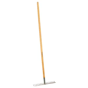 Grablje 16 zuba sa drvenom drškom - čelična glava 42cm