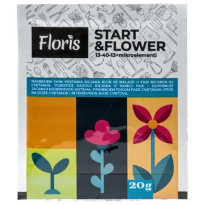 Floris START&FLOWER vodotopivo NPK đubrivo 13-40-13+ME, kesica 20 g