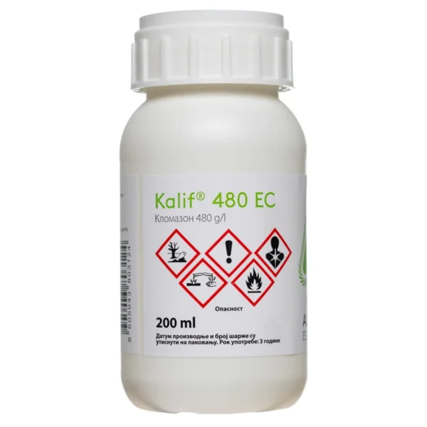 Kalif 480 EC herbicid za soju i uljanu repicu 200 ml Kalif 480 EC herbicid za soju i uljanu repicu, bočica 200 ml