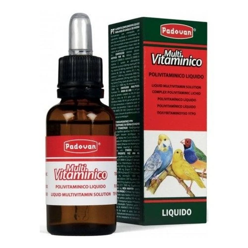 Padovan Multivitaminico tečni multivitaminski dodatak za ptice, bočica 30 ml