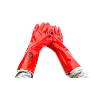 Rukavice Monsun Sofrat duge crvene, PVC, dužina 40 cm, veličina 10